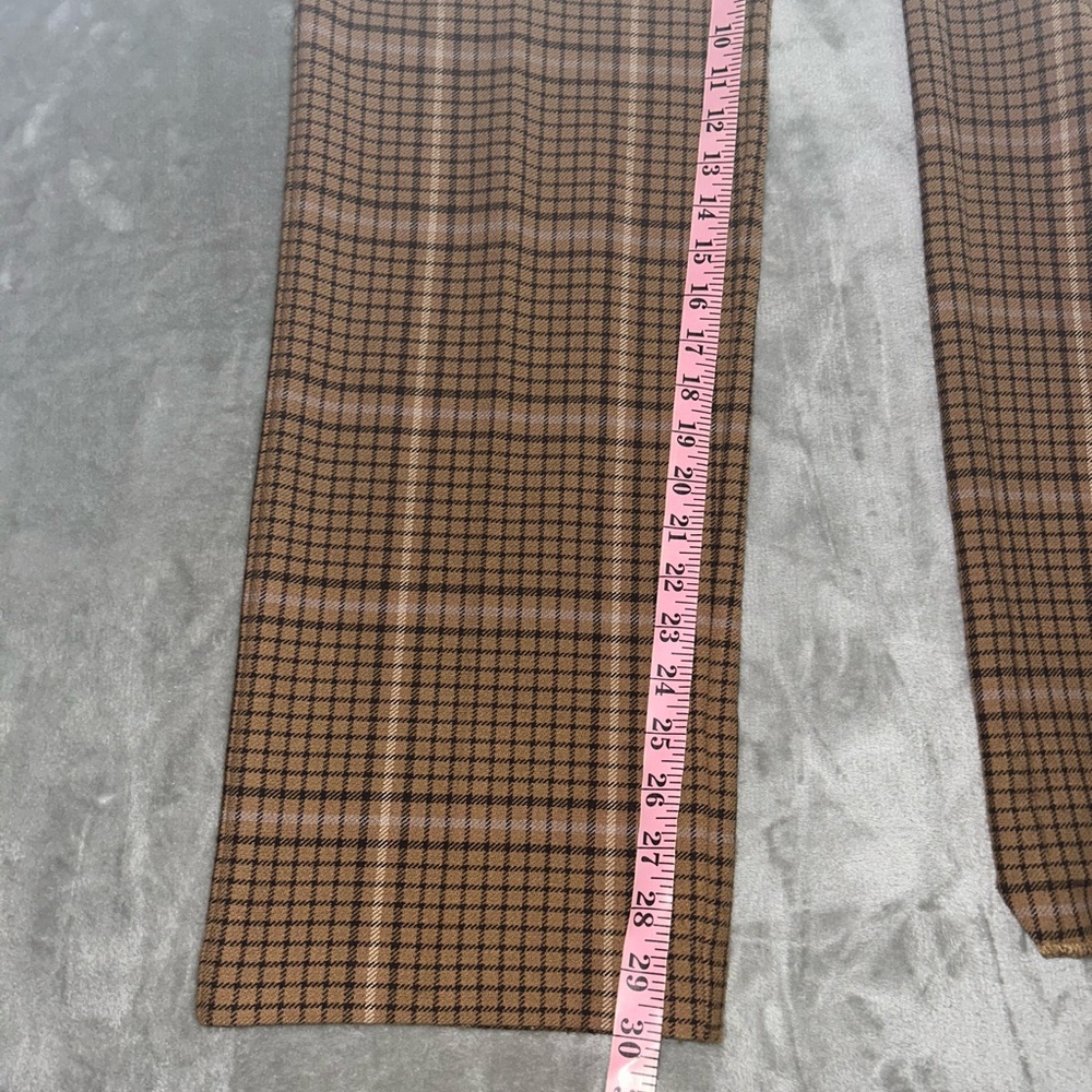 Wilfred aritzia wool blend plaid wide leg trousers - Picture 2 of 11